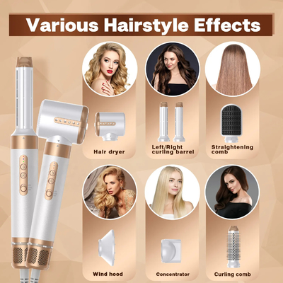 Gospodarstwo domowe 2 w 1 Hair Styler 1400 W Profesjonalna szczotka do stylizacji na gorące powietrze