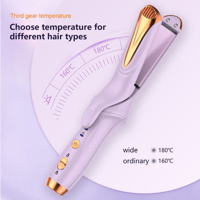 Kręcanie włosów Przenośny 2 w 1 Wyprostowanie i kręcanie włosów Led Temperatura Bezprzewodowa ceramiczna pielęgnacja włosów i stylizacja żelaza