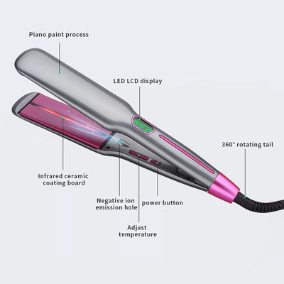 1-calowa prostownica do włosów z różowego złota Titanium Prostownica do włosów na podczerwień 80 ~ 230 ℃